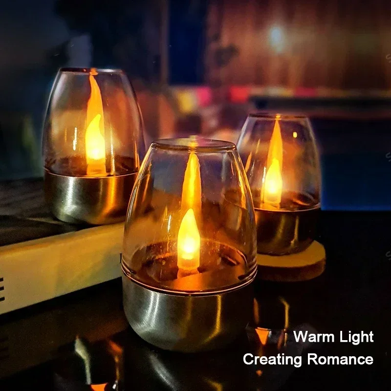 Smart Garden Light Camera - LED Solar Candles Light Flameless Rechargeable