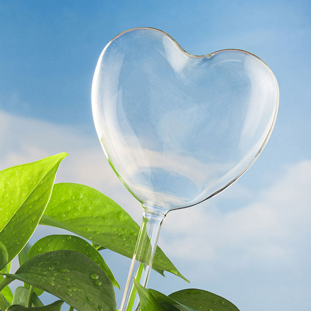 Smart Garden Furniture - 3Pcs Heart Shaped Glass Self Watering