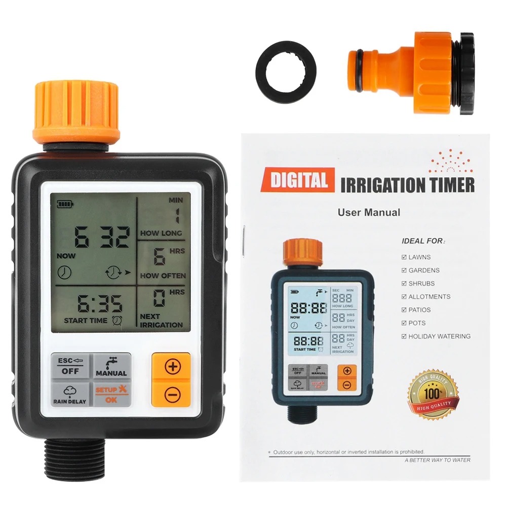 Smart Garden Timer - Electronic Garden Water Timer,Automatic Smart Large