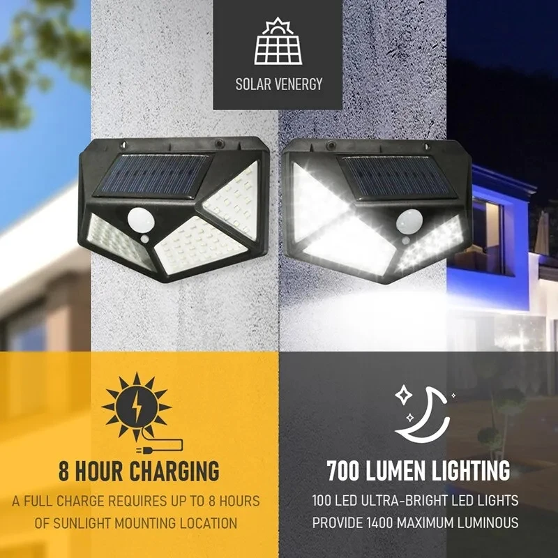 Smart Garden Light Camera - 100Led Multifunctional Solar Lamp Outdoor Garden