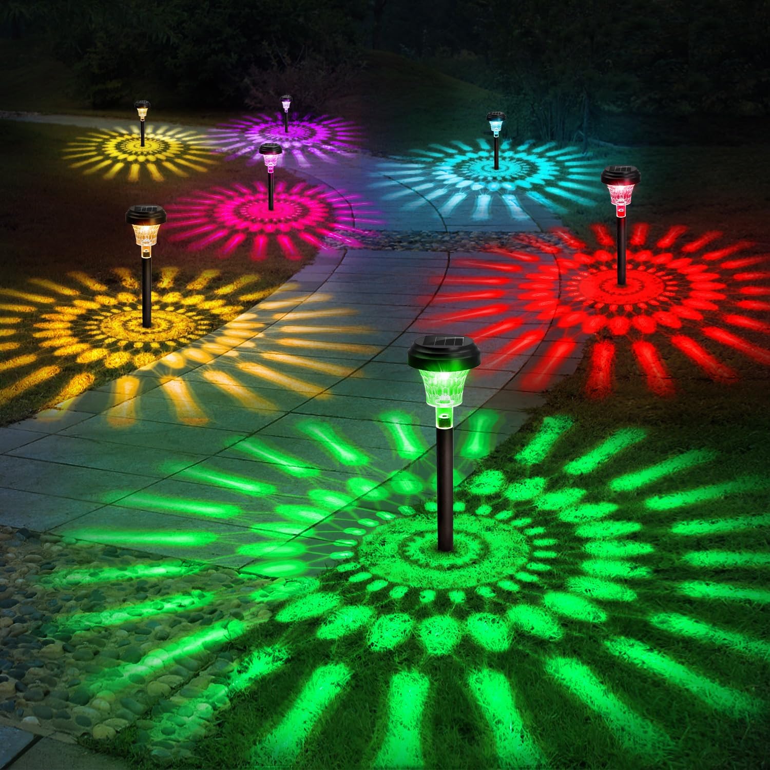 Smart Garden Light Camera - Solar Pathway Lights Outdoor Solar Yard