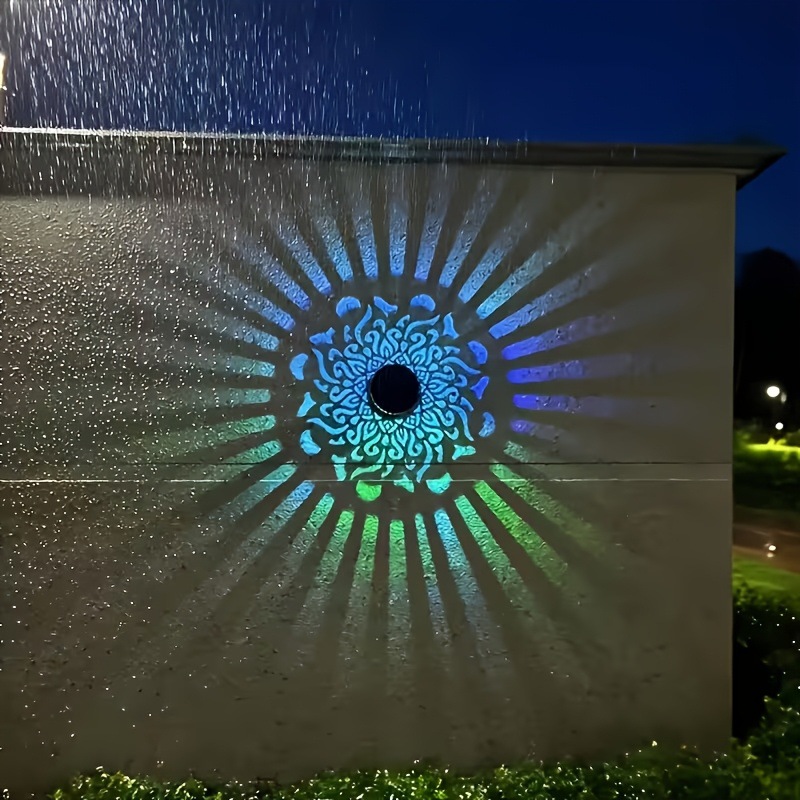 Smart Garden Light Camera - Solar LED Wall Light Mandala Projection