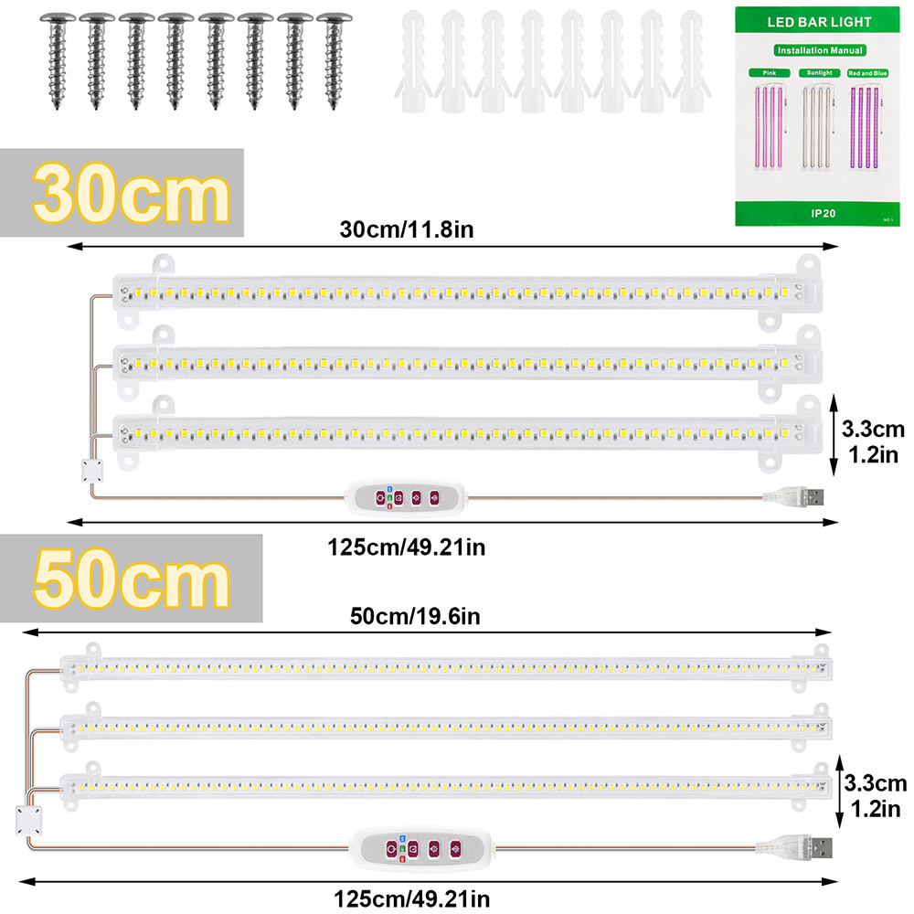 1/2/3/4Head LED Grow Light Str - đánh giá và giá Led Plant Light Strip