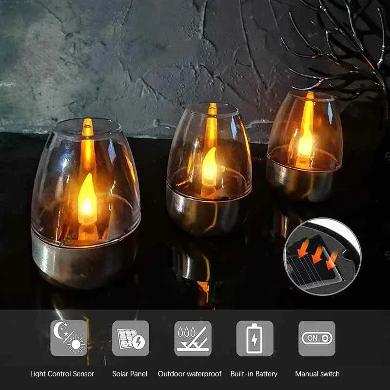LED Solar Candles Light Flamel - đánh giá và giá Smart Garden Light Camera