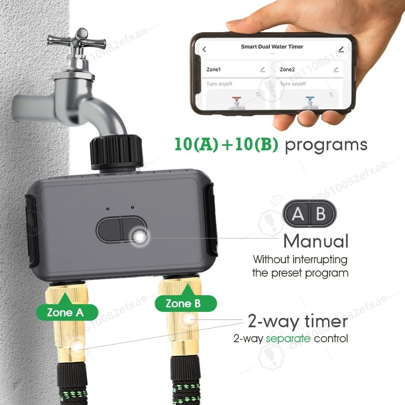 Dual Zone Smart WiFi Irrigatio - đánh giá và giá Smart Garden Zone
