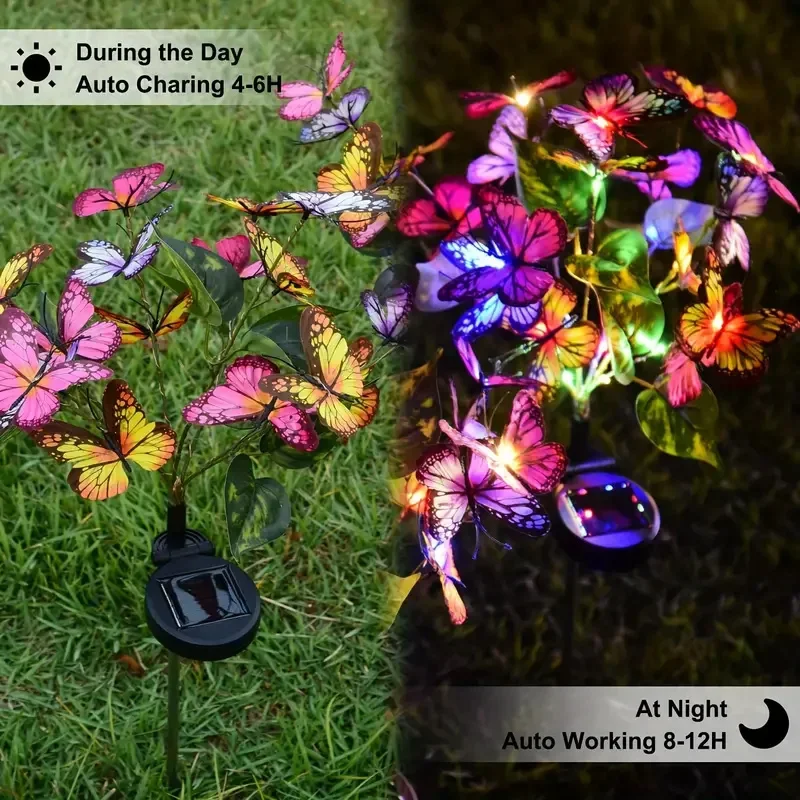 Solar LED Butterfly Garden Lig - đánh giá và giá Smart Garden Light Camera