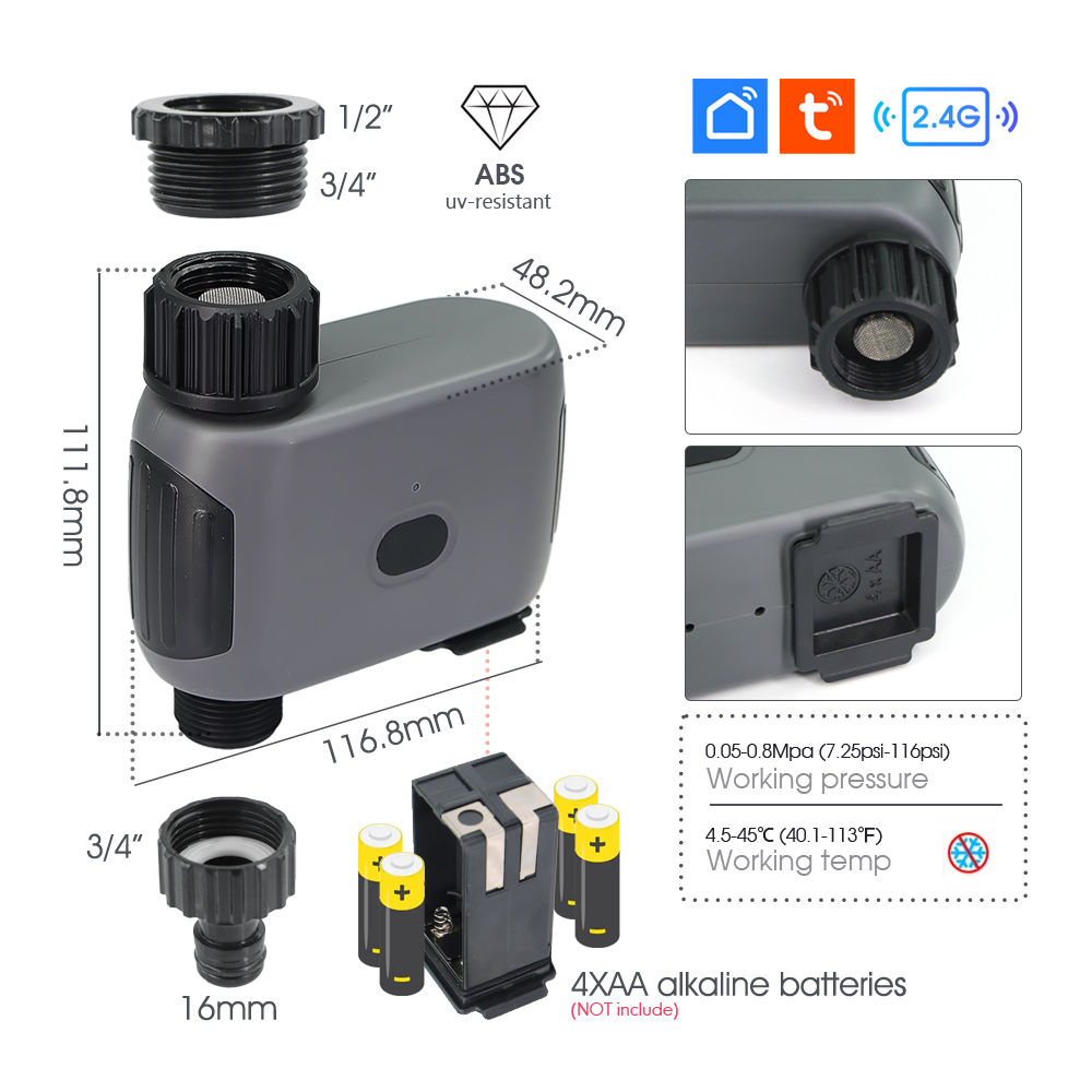 Tuya Smart Wifi Timer Misting  - đánh giá và giá Smart Garden Timer