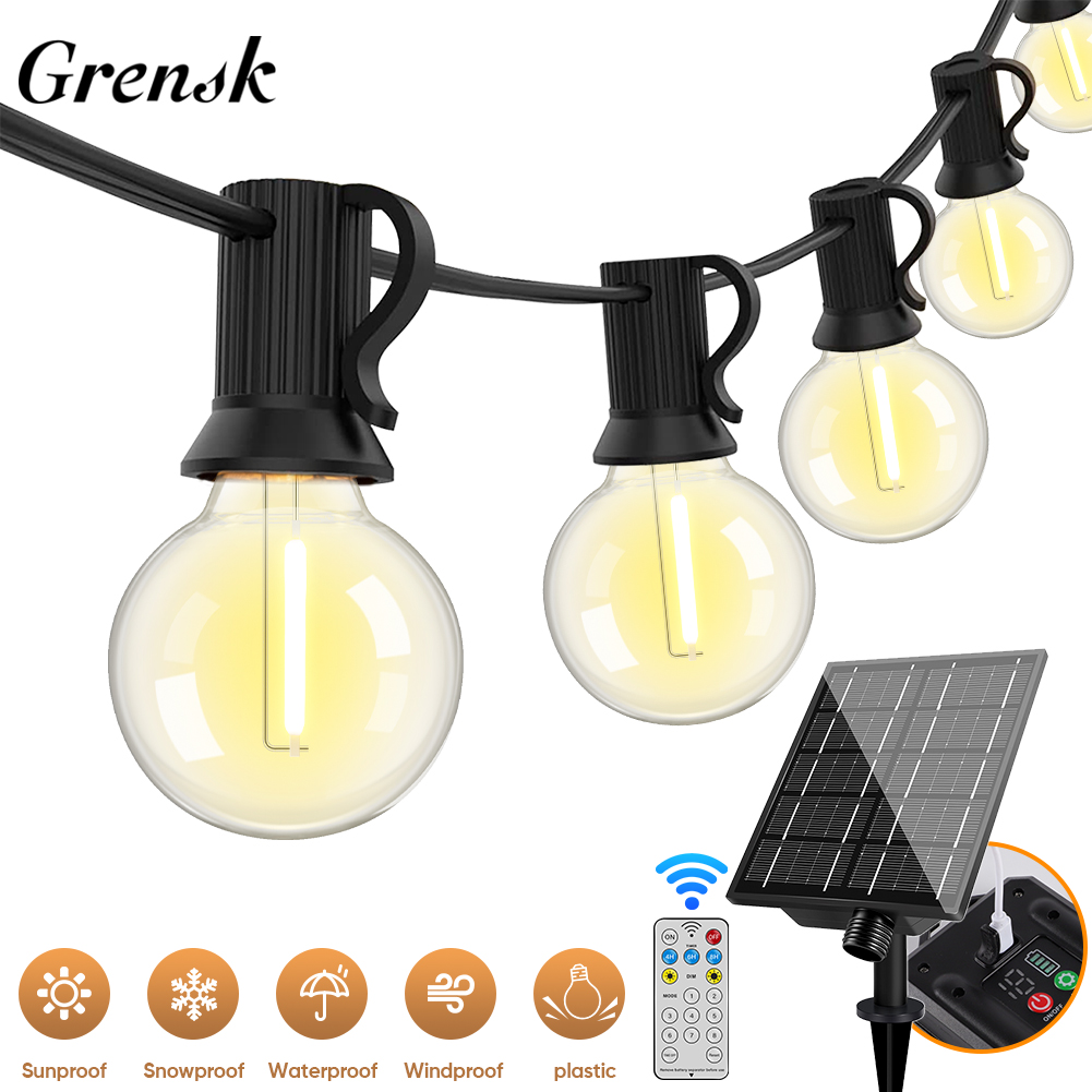 7.6M 18M 30M LED Solar String  - đánh giá và giá Smart Garden Light Camera