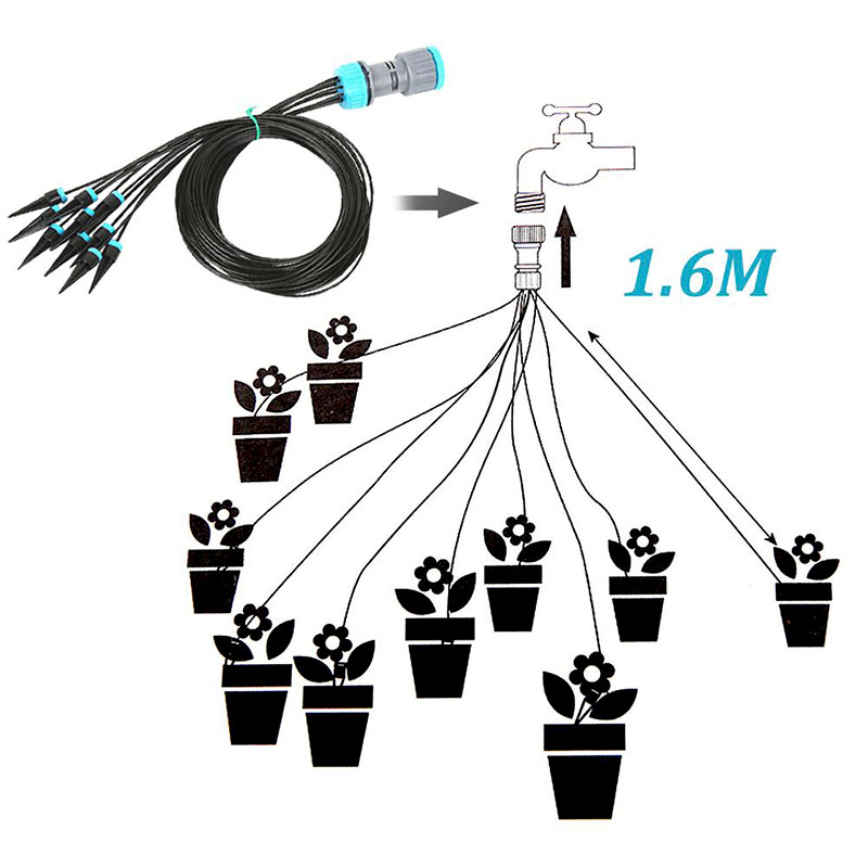 10Pcs Drip Irrigation Kit Plan - đánh giá và giá Smart Garden Sprinkler System