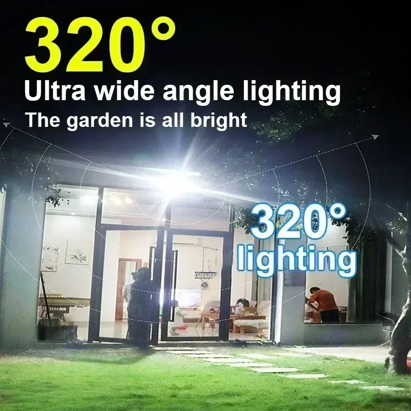 12000LM Powerful Solar Wall La - đánh giá và giá Smart Garden Light Camera