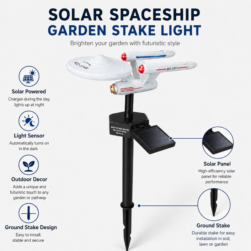 Star Trek USS Enterprise Solar - đánh giá và giá Smart Garden Light Camera