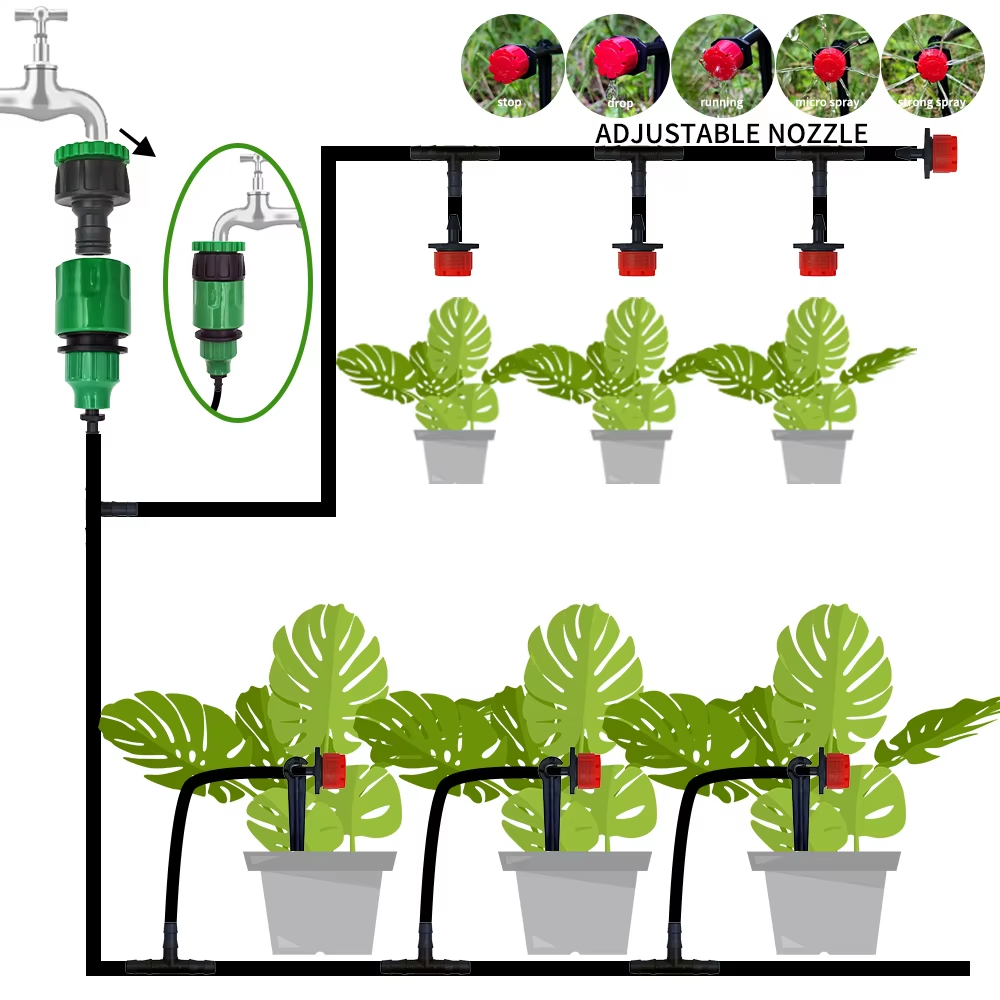 Garden Drip Irrigation Automat - đánh giá và giá Smart Garden Sprinkler System