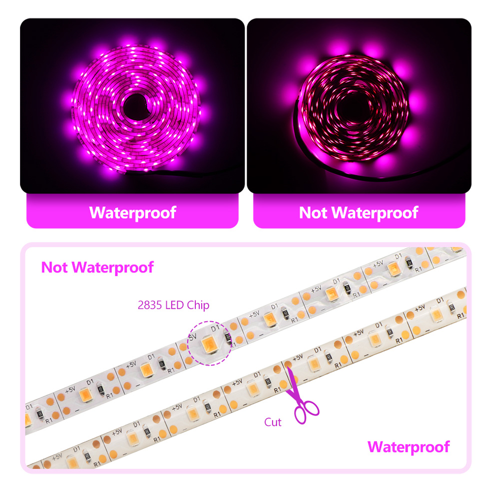 USB Suốt LED Phát Triển Đèn Dâ - đánh giá và giá Led Plant Light Strip