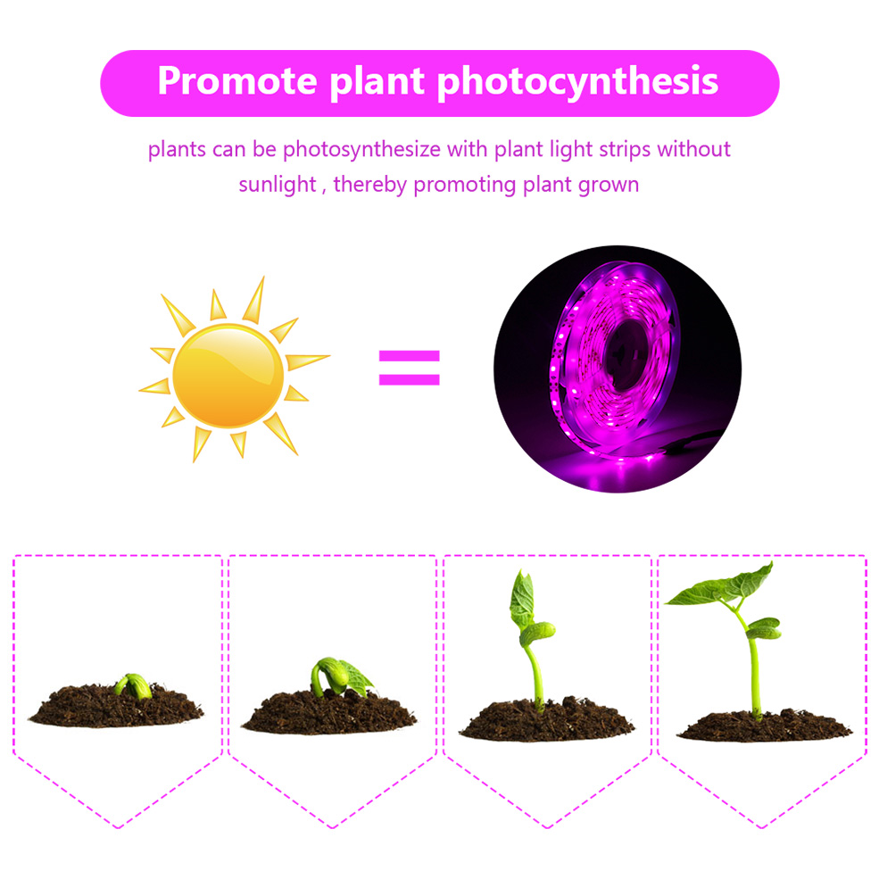 USB Suốt LED Phát Triển Đèn Dâ - đánh giá và giá Led Plant Light Strip