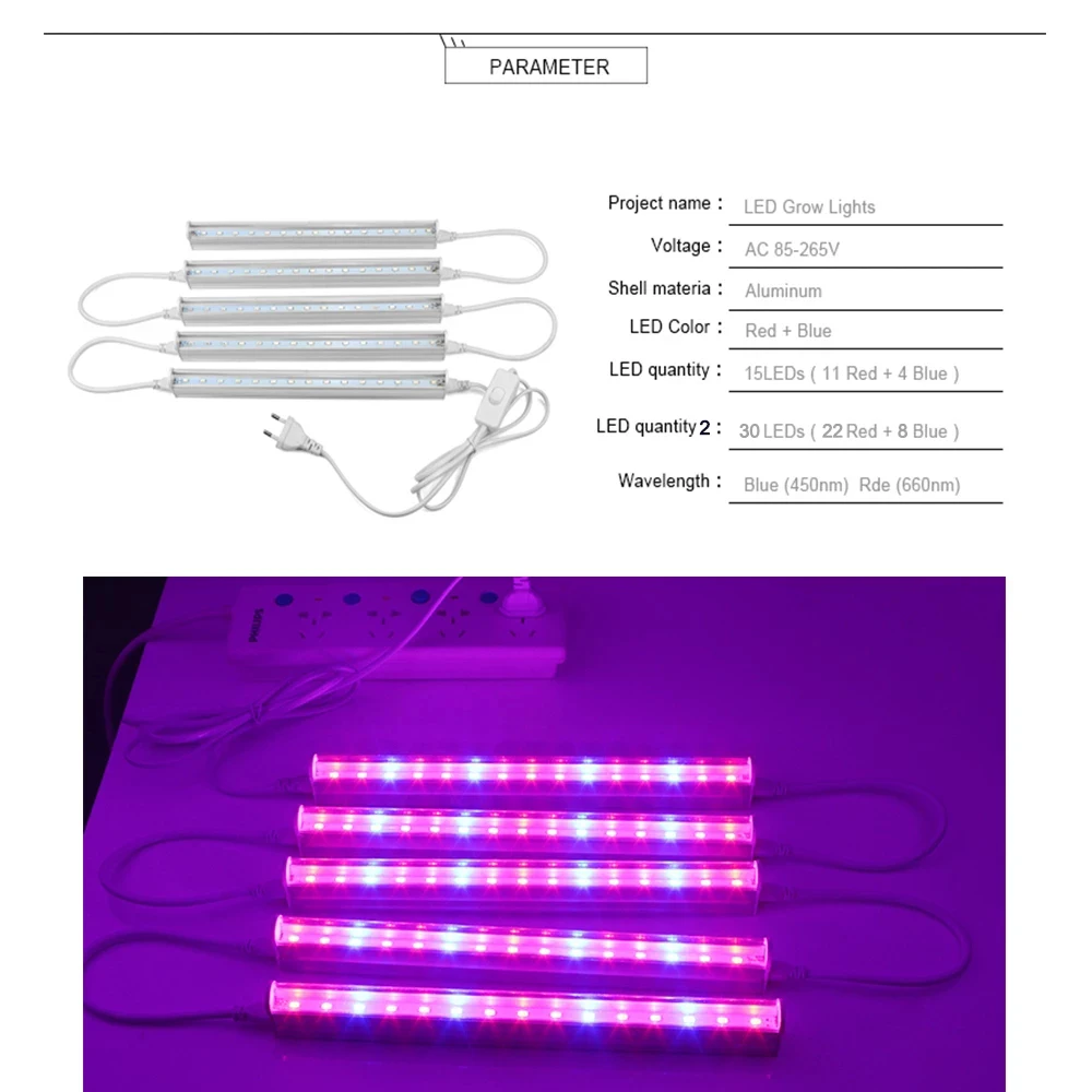 12 Inch LED Plant Grow Light S - đánh giá và giá Led Plant Light Strip