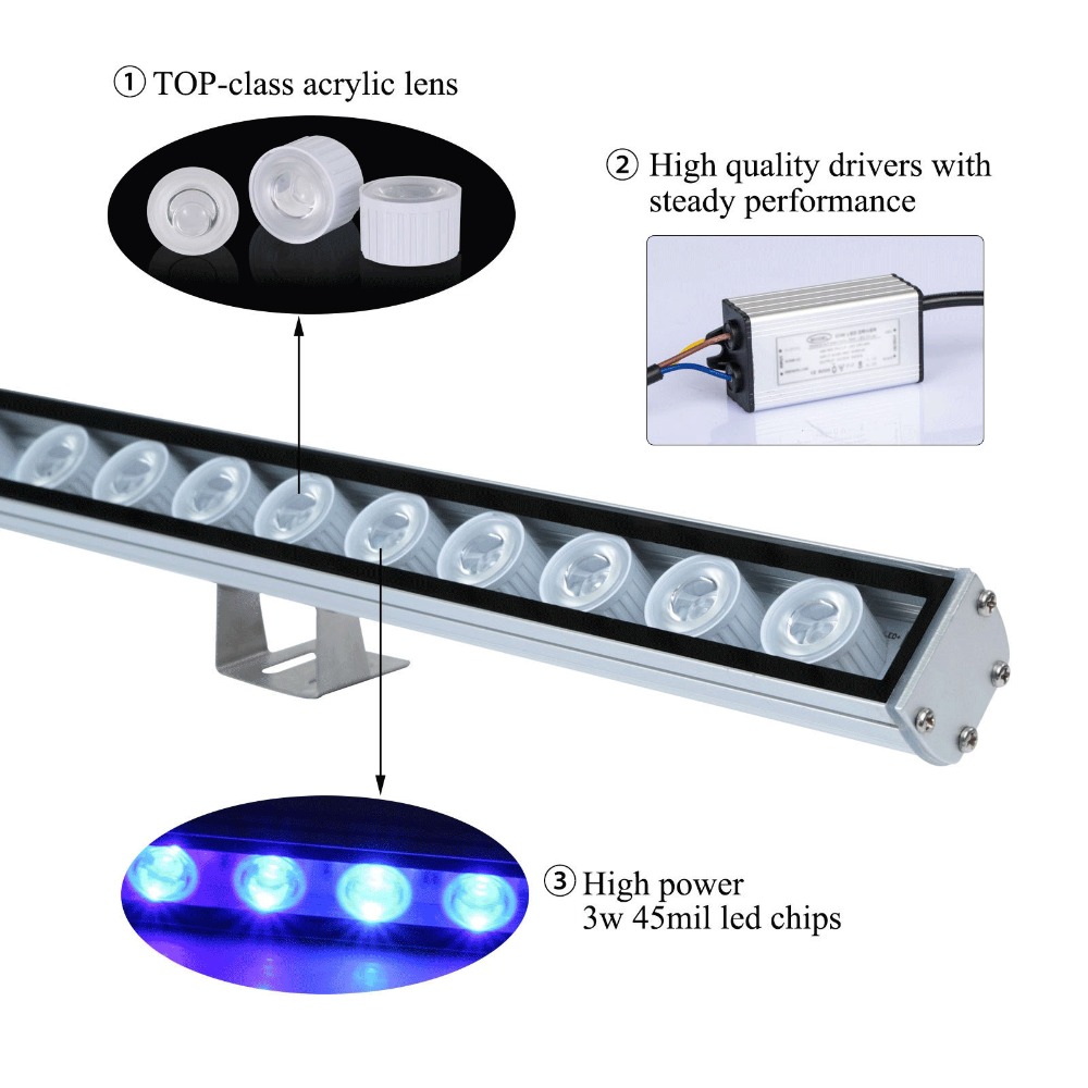 54W 81W 108W Đèn LED Thanh IP6 - đánh giá và giá Led Plant Light Strip