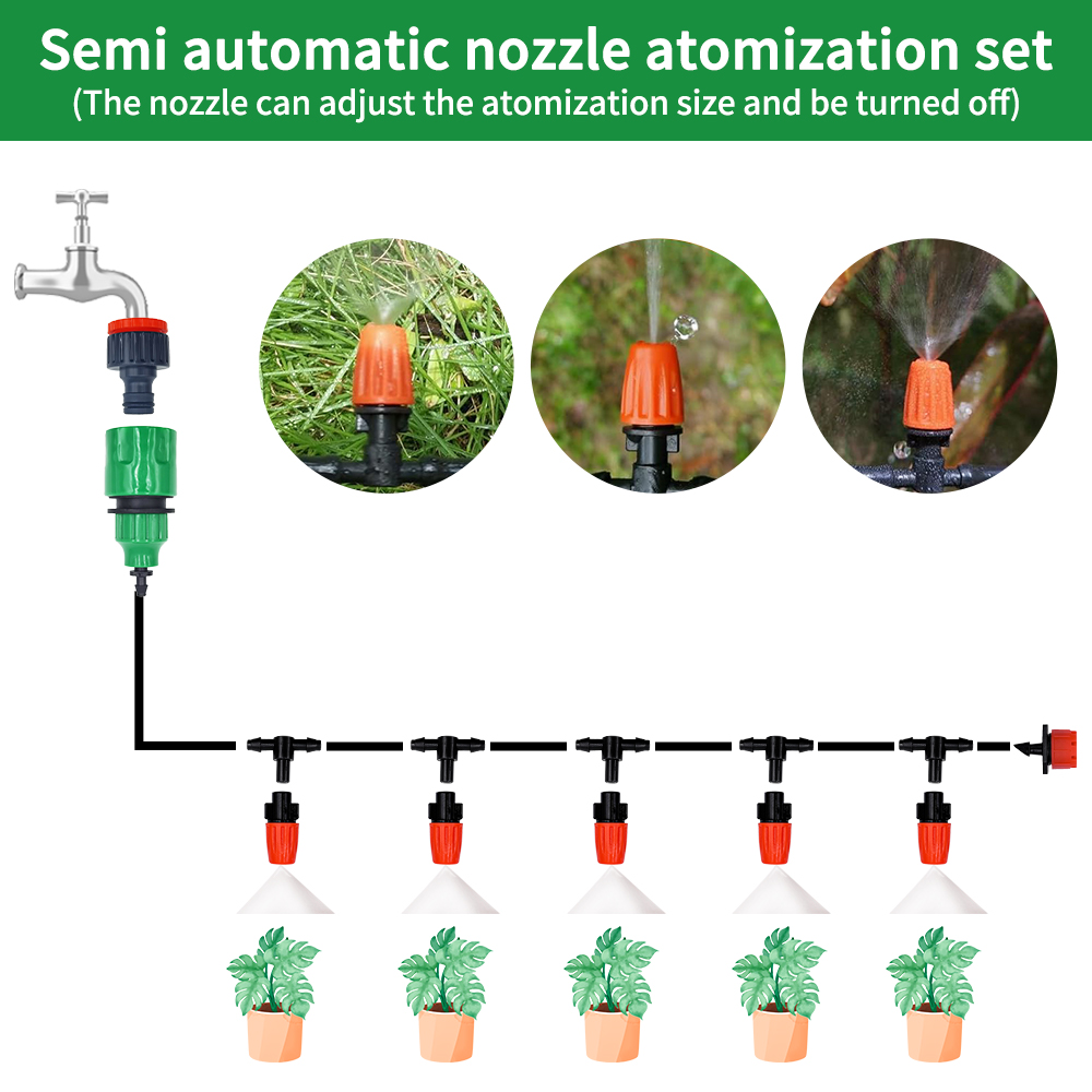 Fog Nozzles Irrigation Kit 5M- - đánh giá và giá Smart Garden Sprinkler System