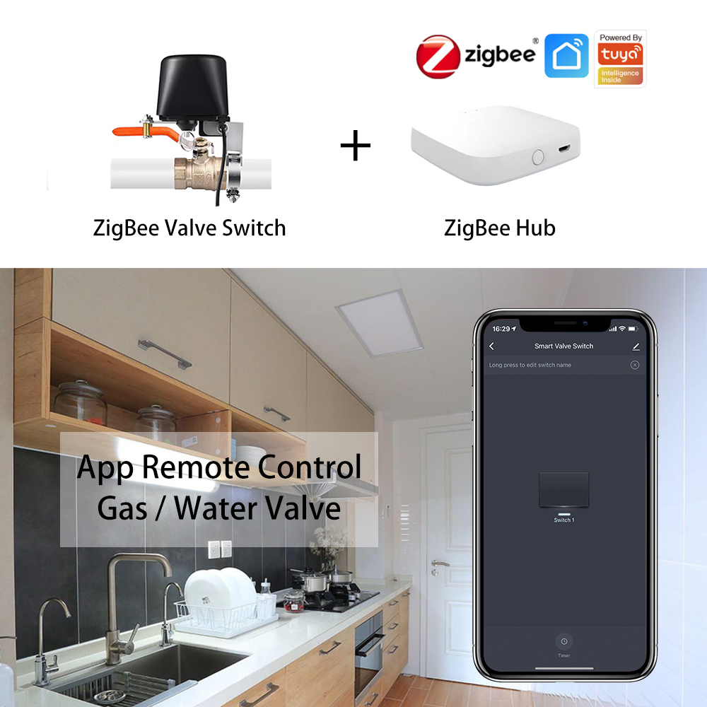 ZigBee Water/Gas Valve Remote  - đánh giá và giá Smart Garden Timer