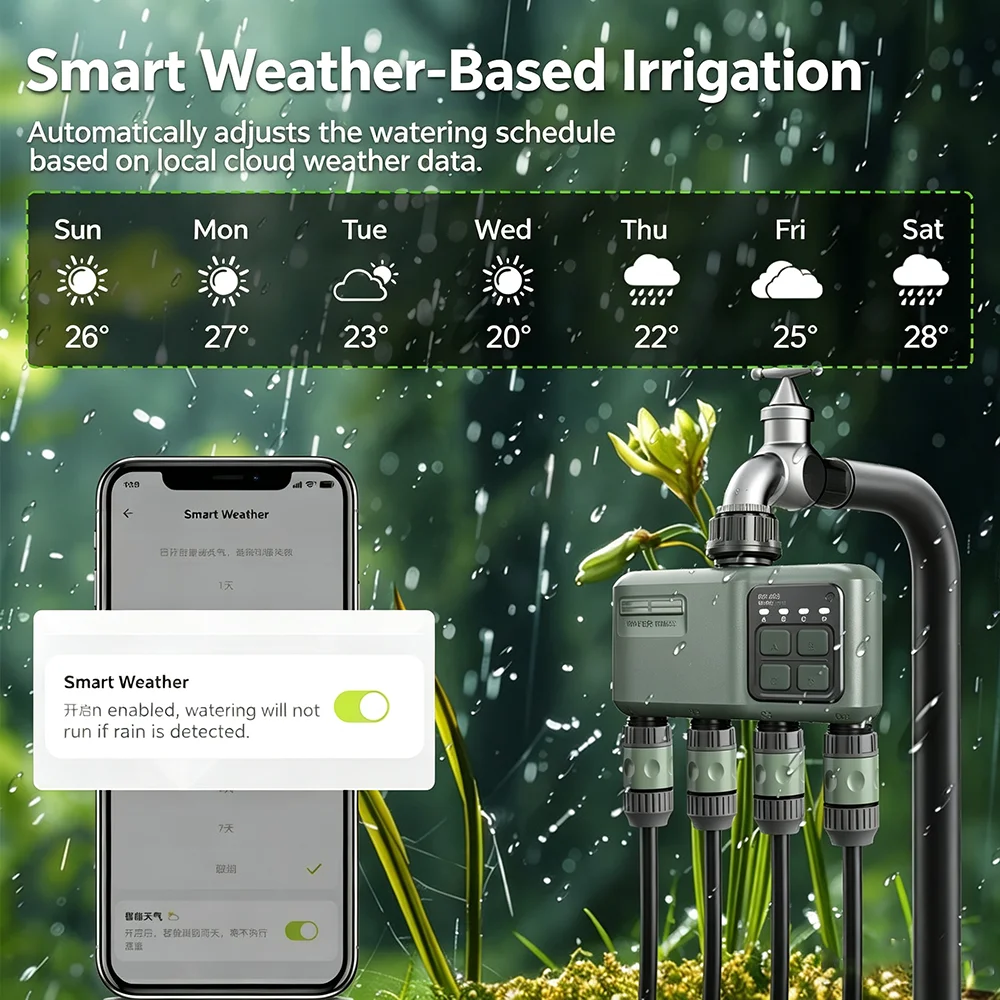 WiFi RF433 Smart Garden Sprink - đánh giá và giá Smart Garden Devices