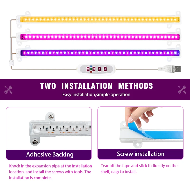 LED Grow Light 5V USB Phyto La - đánh giá và giá Led Plant Light Strip
