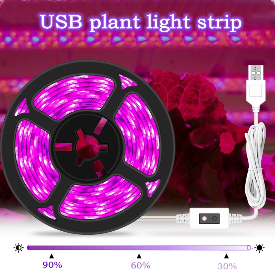 With Dimmable Switch 5V USB LE - đánh giá và giá Led Plant Light Strip