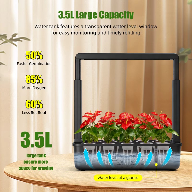 Indoor LED 15 Tube Hydroponics - đánh giá và giá Smart Garden Youtube