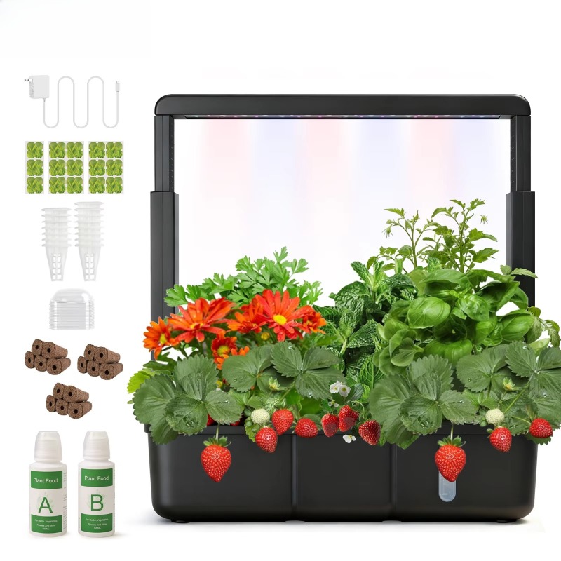 Indoor LED 15 Tube Hydroponics - đánh giá và giá Smart Garden Youtube