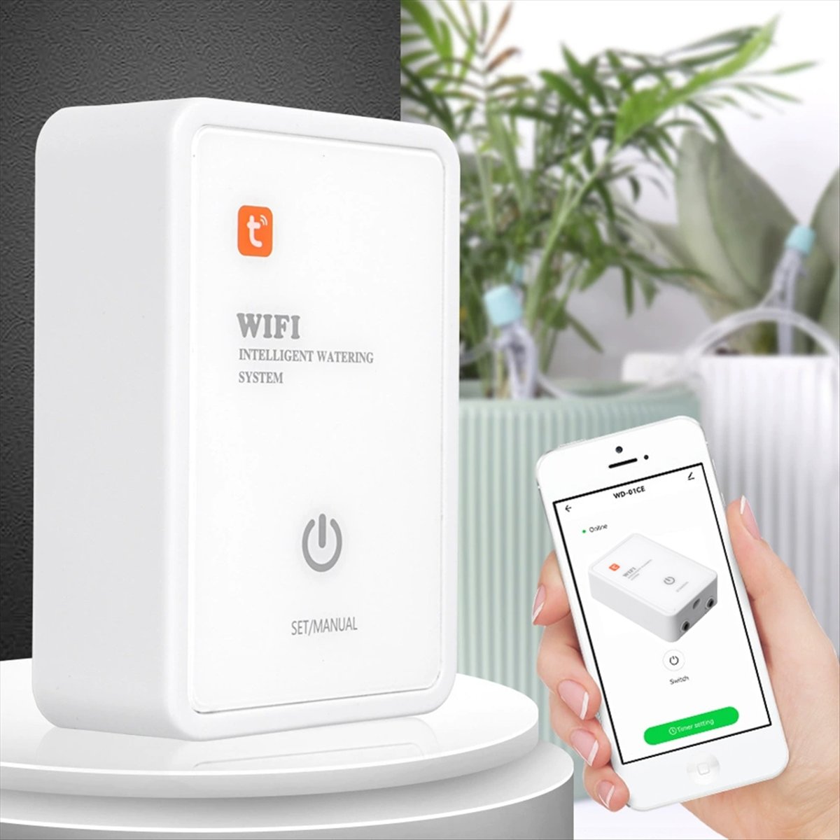 Tuya WiFi Smart Watering Syste - đánh giá và giá Smart Garden Devices