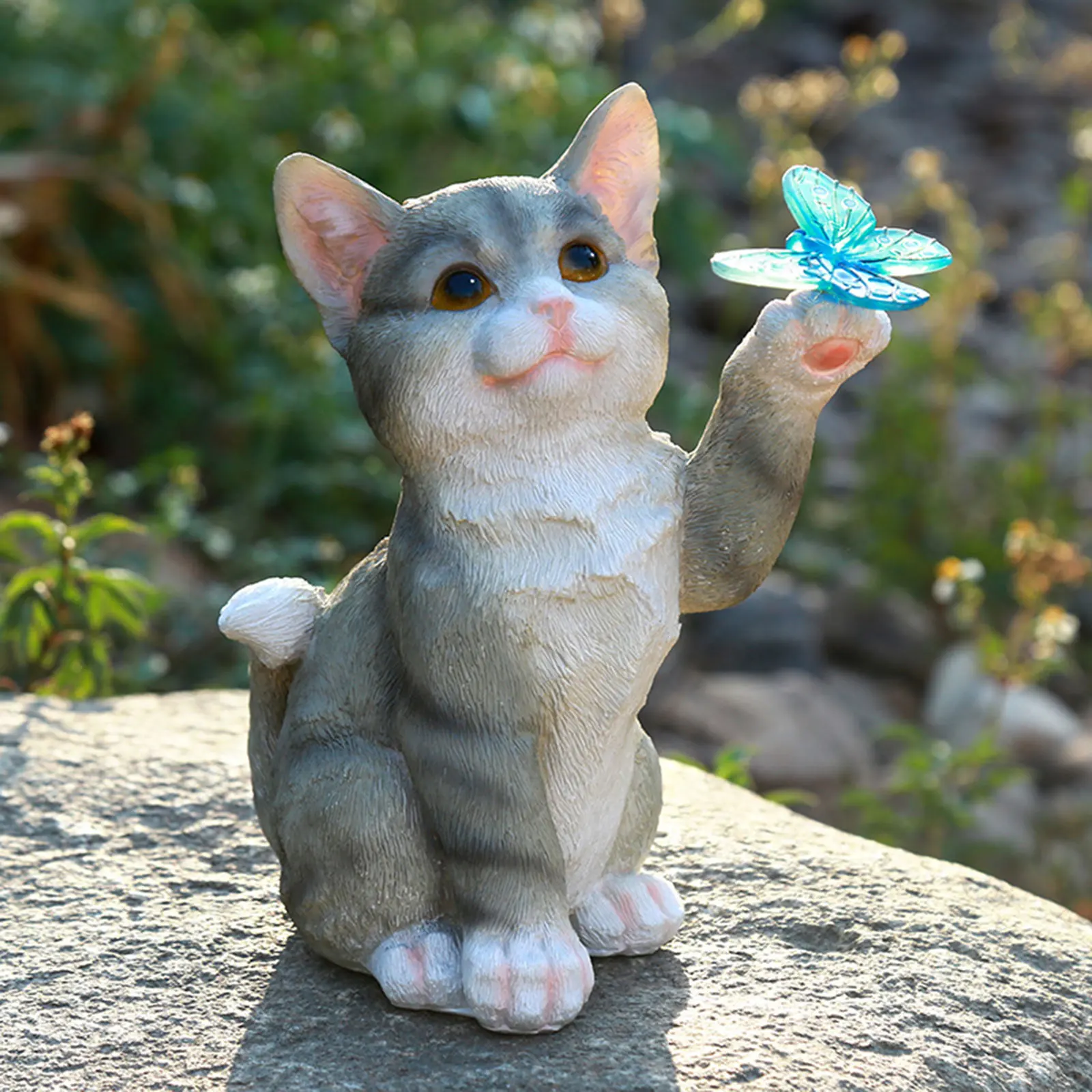 Outdoor Cat Sculpture Figurine - đánh giá và giá Smart Garden Light Camera