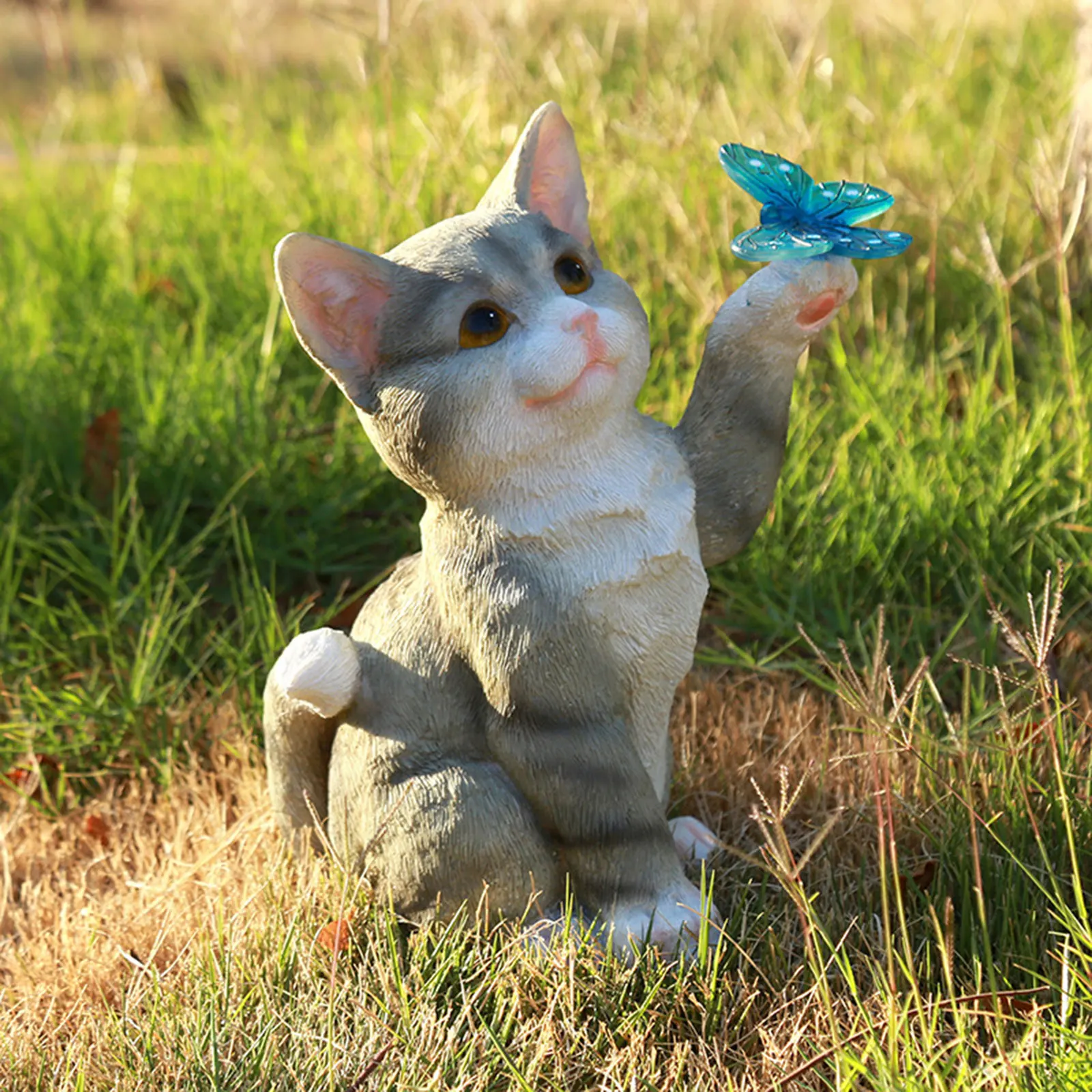 Outdoor Cat Sculpture Figurine - đánh giá và giá Smart Garden Light Camera