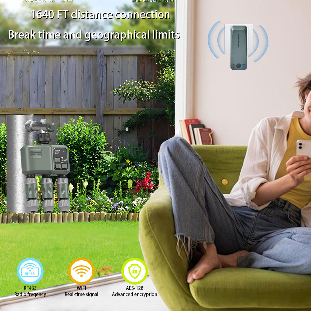Tuya Wifi+RF433 3-outlet Water - đánh giá và giá Smart Garden Timer