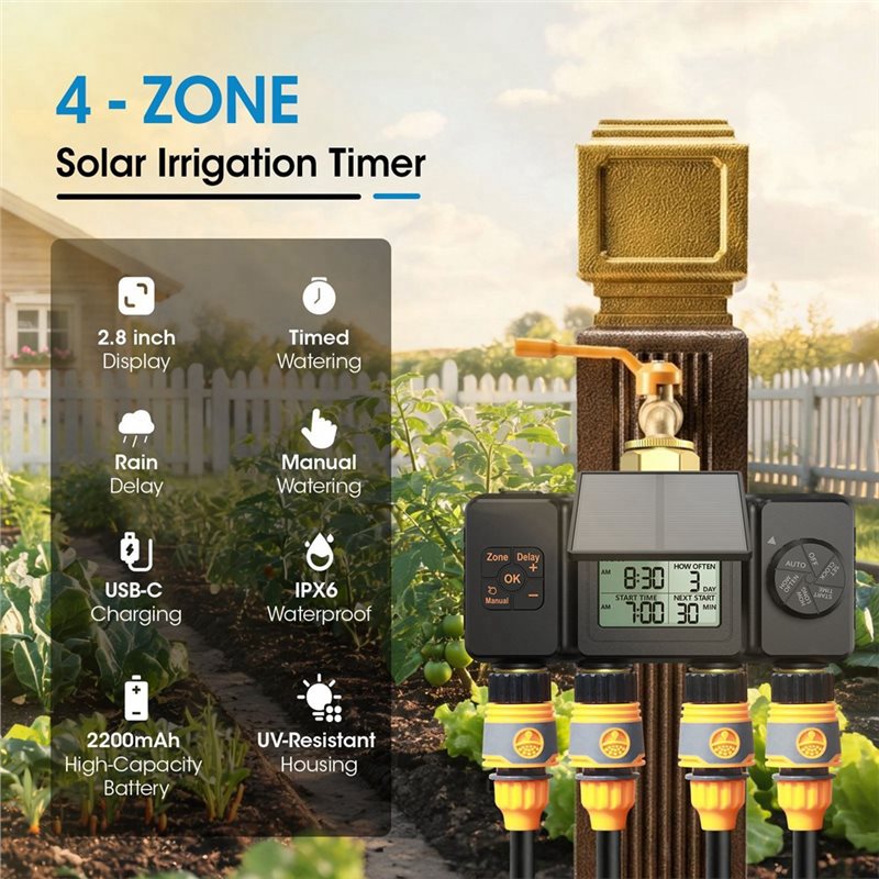Solar Irrigation Timer For Gar - đánh giá và giá Smart Garden Zone