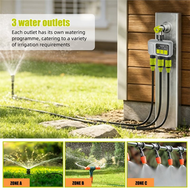 ABMH-Wifi Smart Water Timer 3- - đánh giá và giá Smart Garden Zone
